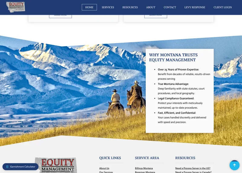 Equity Management website update
