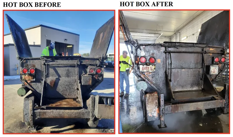 before and after hot box