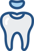 White tooth filling