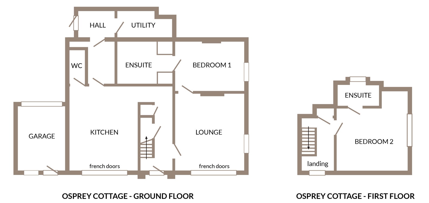 Osprey Cottage Floorplans