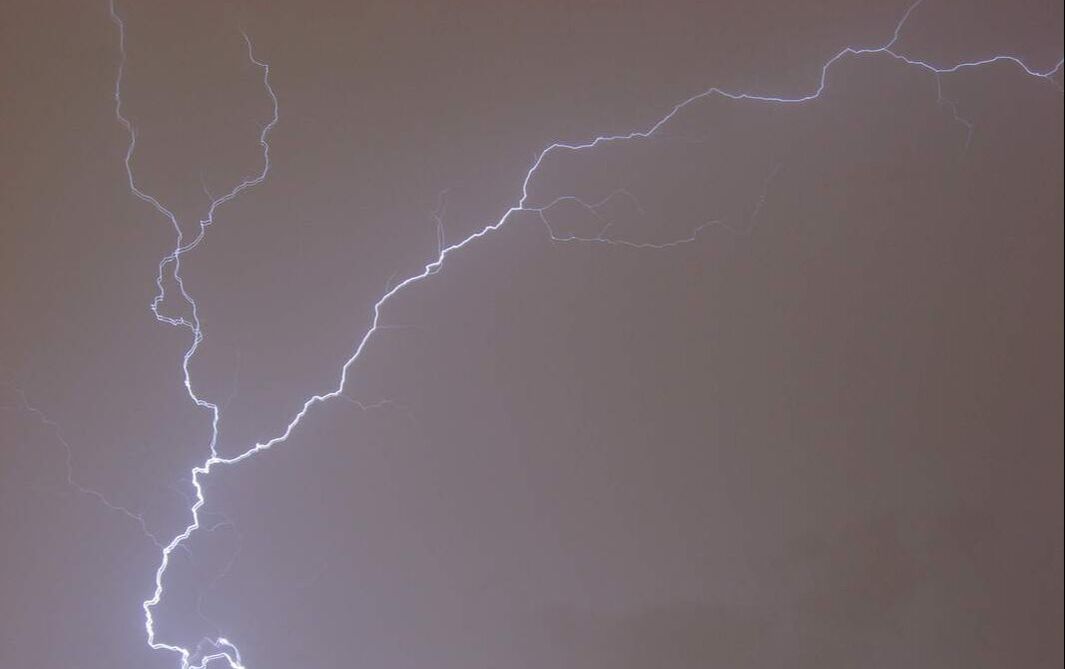 Lightning Strike: A Close Call