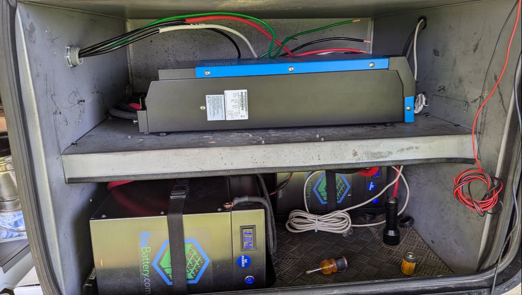 Rewiring a Victron inverter charger in an RV