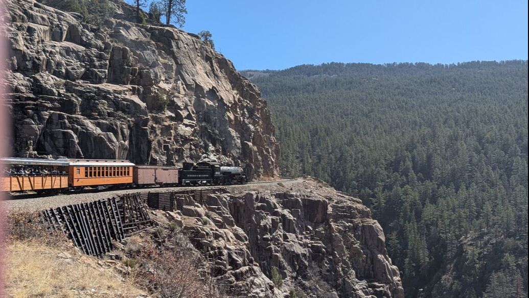 Riding the Durango-Silverton train