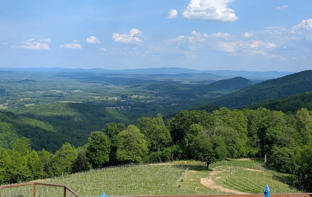 A view of the Blue Ridge Mountains from Virginia