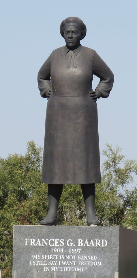Bronze statue of Frances Baard in Kimberley