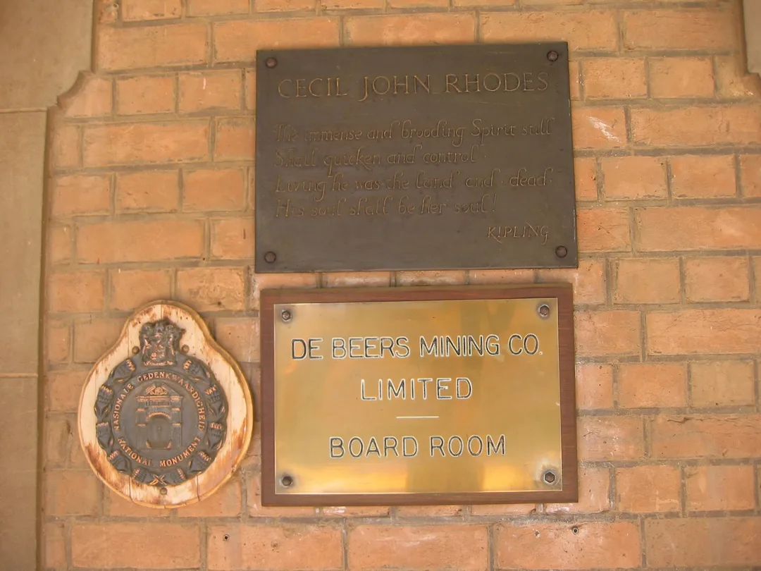 The commemorative plaques that once marked the entrance to the historic Board Room