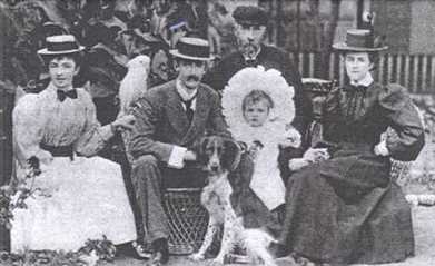 Charles Dunell Rudd (back) with his family