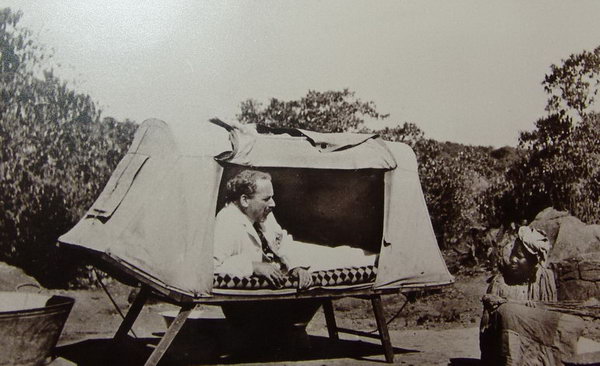 Alfred Duggan-Cronin on one of his expeditions (Photo courtesy of McGregor Museum)