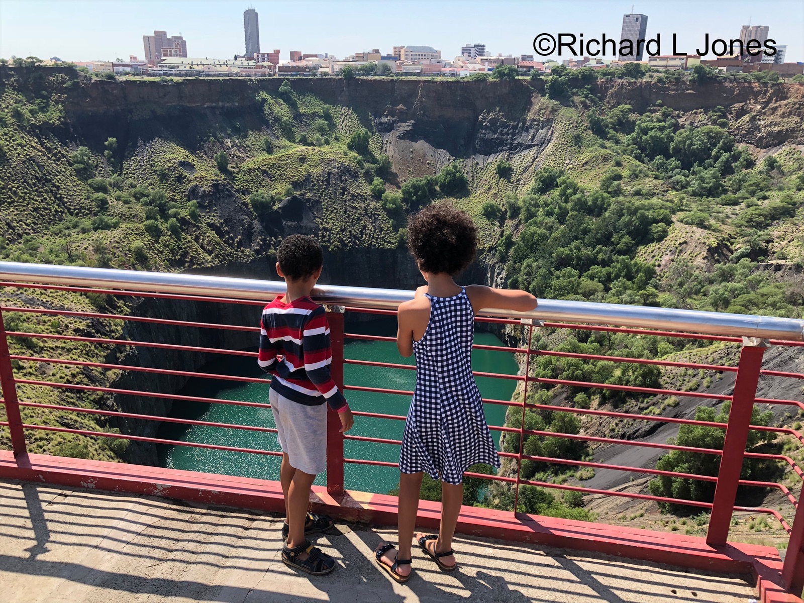 Looking out over the Big Hole in Kimberley