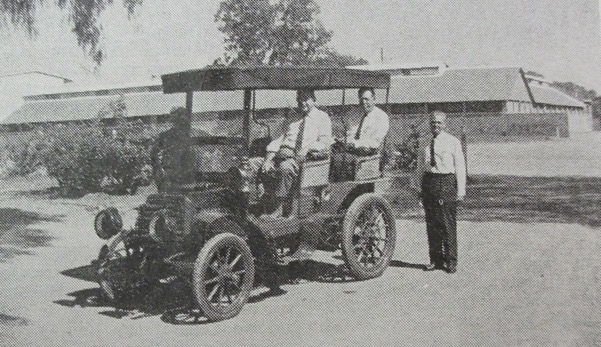 The Panhard et Levassor being delivered to the Mine Museum in 1964.