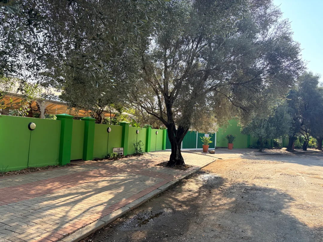 High Walls and Electric Fence for Privacy and Security at the Solomon Edwardian Guest House
