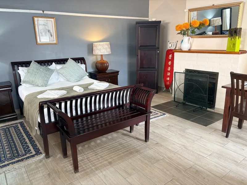 Queen-size bed at The Solomon