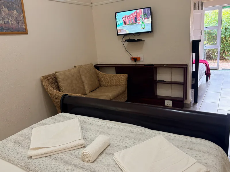View from the bed in Room 6