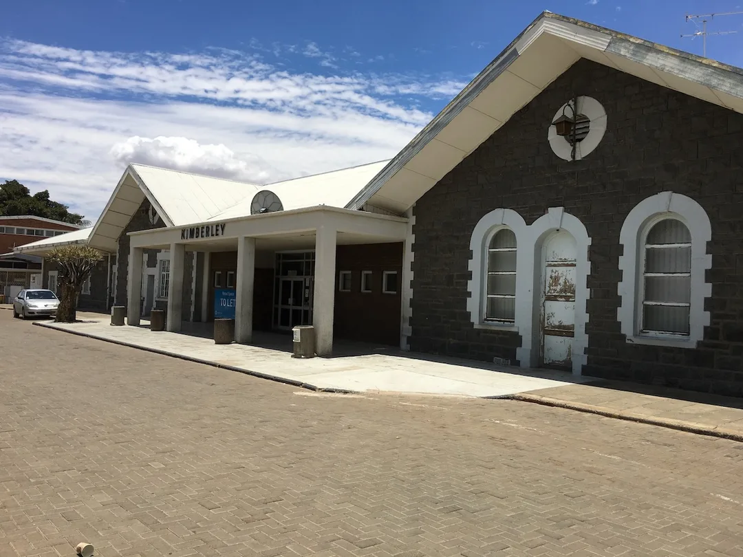 Historic exterior of Kimberley Railway Station, home of the Kimberley Transport Museum. 