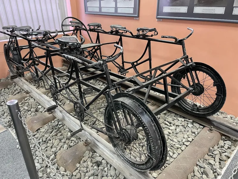 Multi-rider patrol cycle associated with the Anglo-Boer War of 1899–1902 at the Kimberley Transport Museum. 