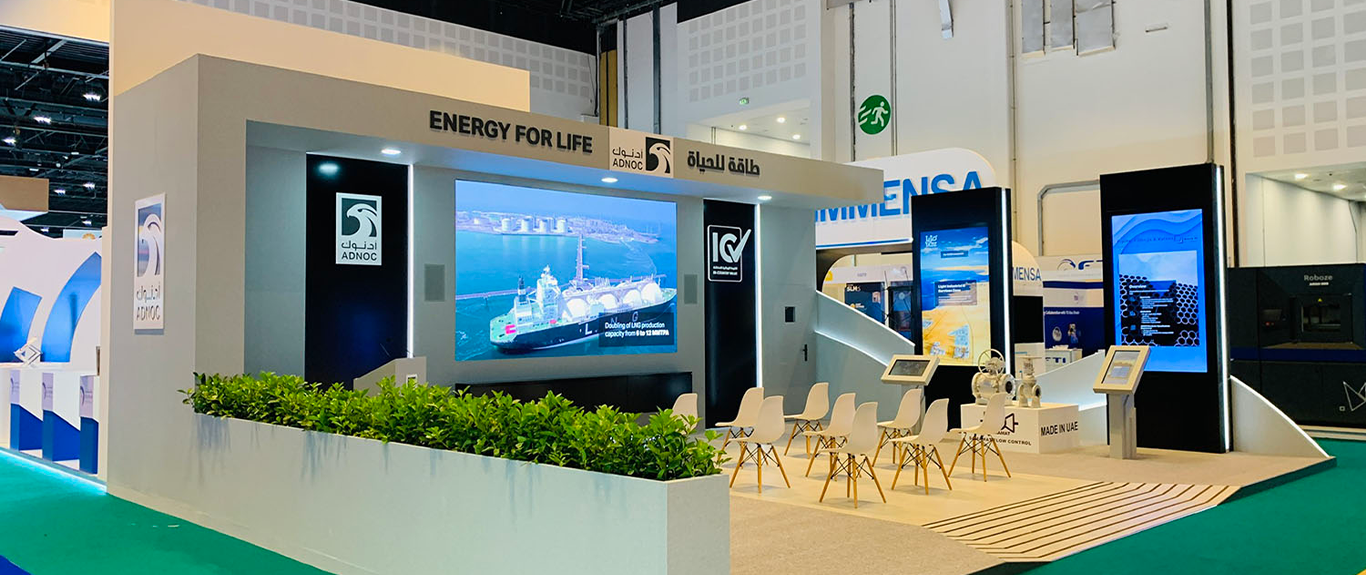 ADNOC Stand At ADIPEC – Exhibition Fabrication & Interactive Scenic Design, Abu Dhabi (2022)