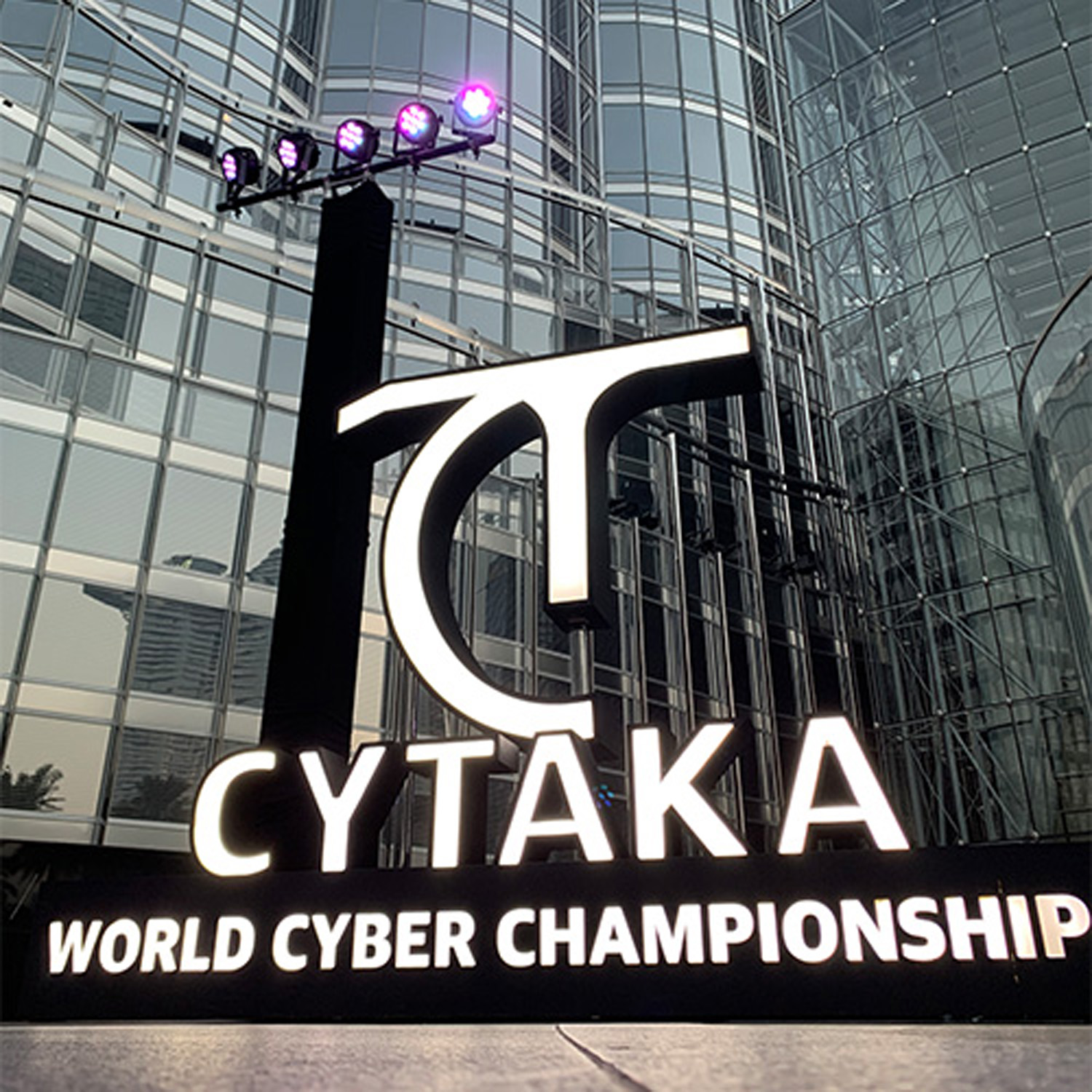 CyTaka World Cyber Championship – Scenic Production & Event Fabrication, Dubai (2023)