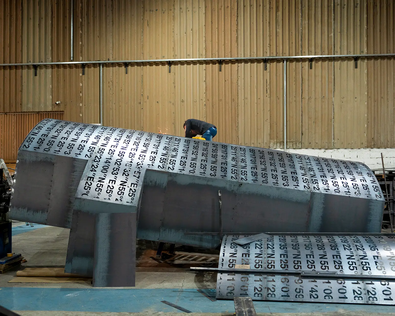 Evolution Scenic CNC-cut steel components used within accurately fabricated complex scenic structures
