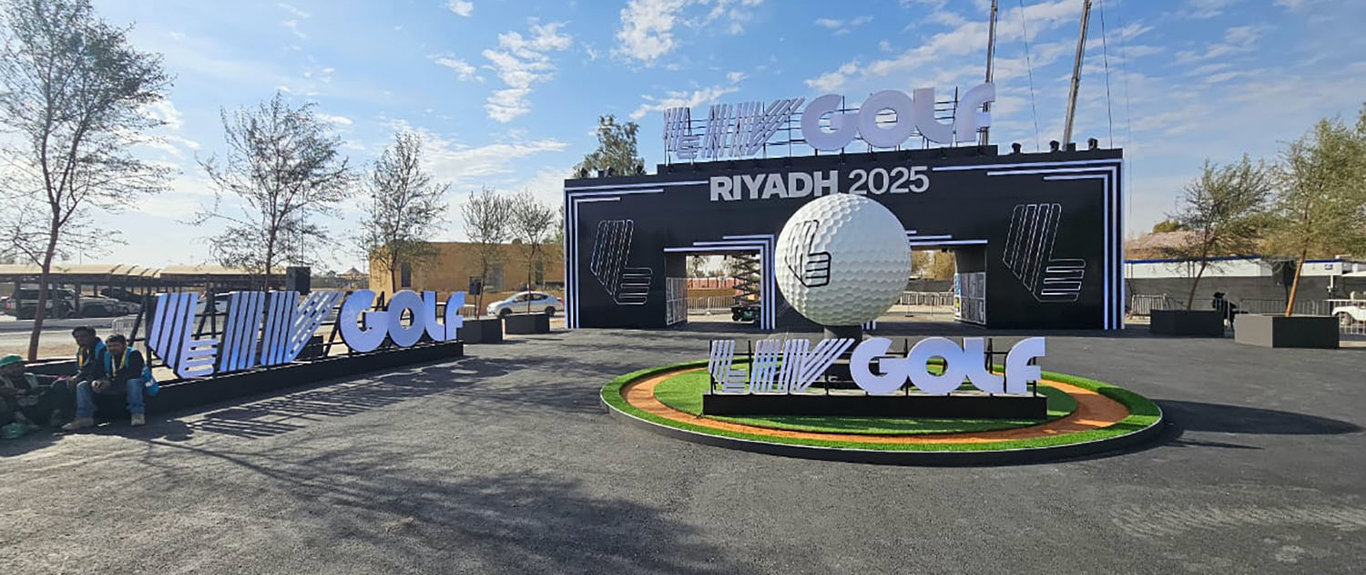 LIV Golf Riyadh – Scenic Entrances & Interactive Fan Installations, Riyadh (2025)