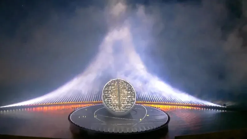 Evolution Scenic custom scenic engineering for the UAE Golden Jubilee celebration.
