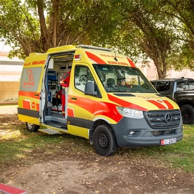 Emergency ambulance supporting event site operations