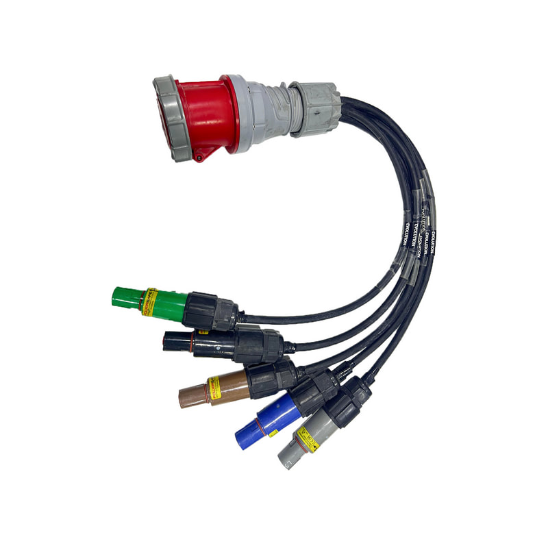 PowerLock Male to 125A 3PH Female Jumper Cable (SS-PJC3PH-T05)