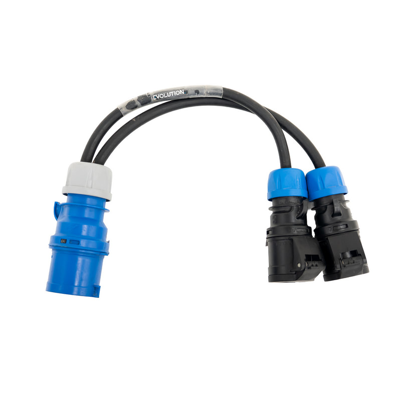 SS-SC-SP-032-016 32A Splitter Cable - 2 x 16A 1PH