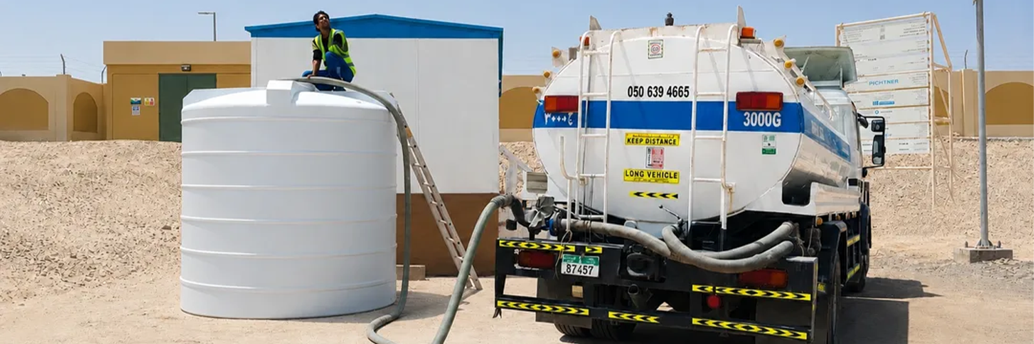 temporary-water-tank-service-truck-site-water-supply
