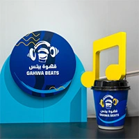 Gahwa Beats branded music and coffee pop-up activation