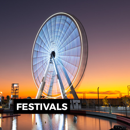 Outdoor festival attraction and entertainment experience