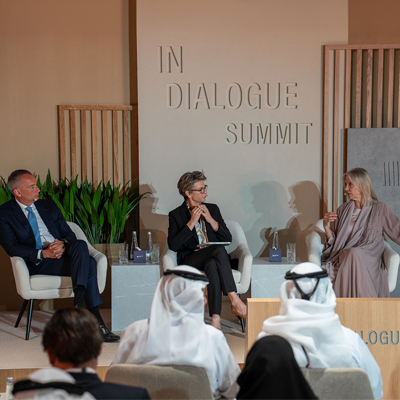 In Dialogue Summit panel discussion with business leaders and delegates