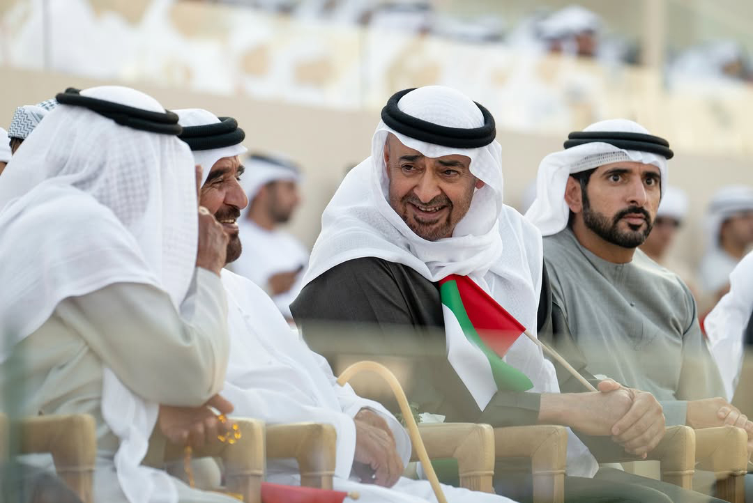 UAE leaders attending the Union Parade during National Day celebrations in Abu Dhabi