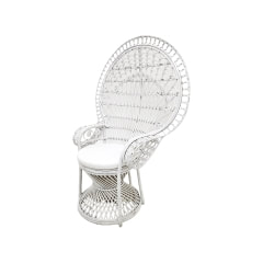 Peacock Chair - White ​​ ​F-AC204-WH