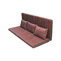 Arabic Seating Set - Type 2 - Dark Red​ F-AK482-DR