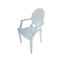 Ghost Armchair - Clear ​F-AR106-CL