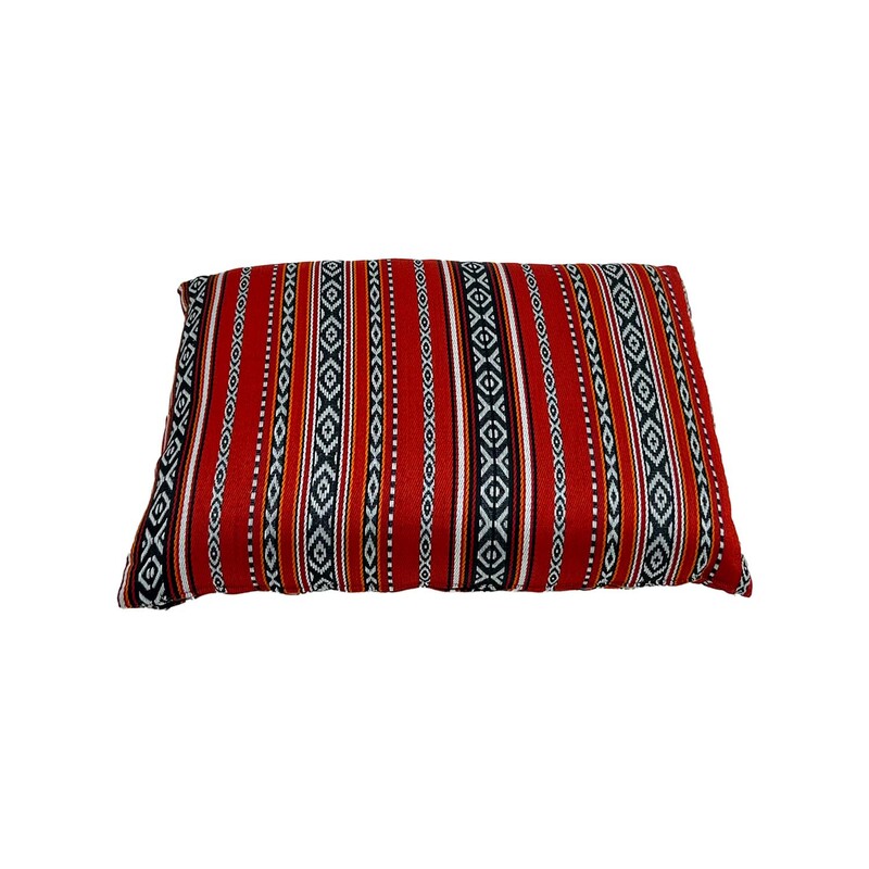 F-AS310-RE Arabic pillow in red fabric
