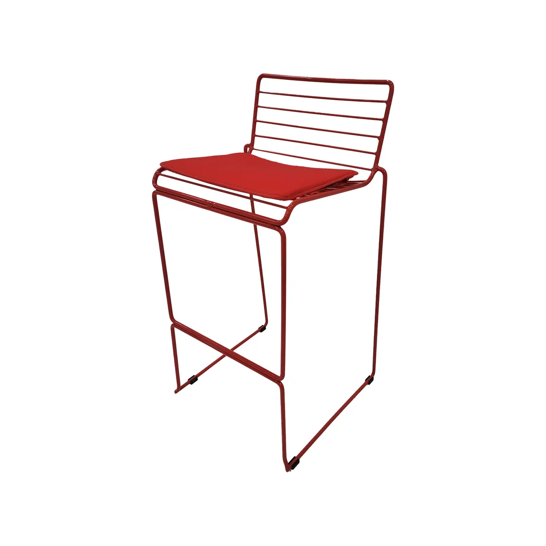 Isla Barstool - Red ﻿F-BS126-RE