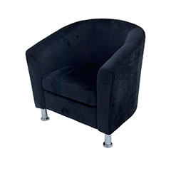 Humphrey Club Chair - Black F-CC101-BL