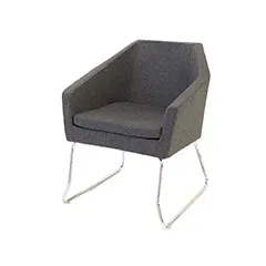 Leon Club Chair - Dark Grey F-CC125-DG