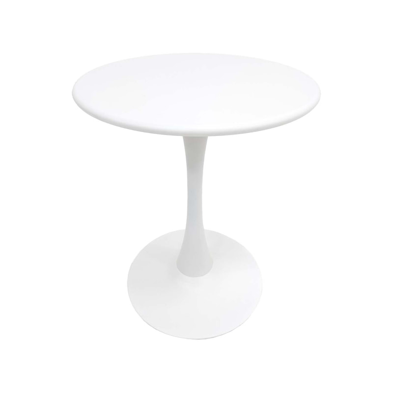 F-CF104-WH Decyn round metal table in white 