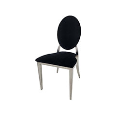 Silver Dior Barstool - Black F-BS132-BL