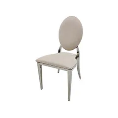 Silver Dior Chair - Cream F-CH132-CR