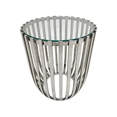 Avila Side Table - Silver F-CS183-SI