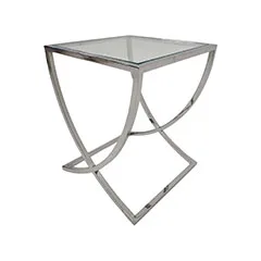 Trish Side Table - Silver F-CS187-SI