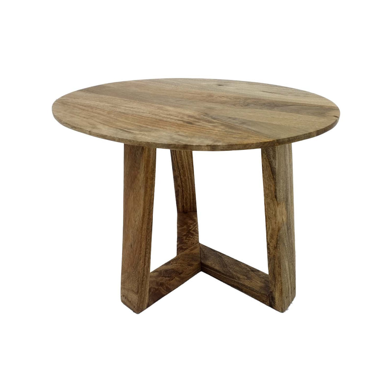 F-CS191-NW Brooke side table in natural wood finish  