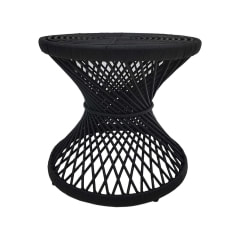 Peacock Side Table - Black  F-CS204-BL