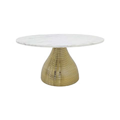 Bermuda Coffee Table - White + Gold F-CT172-GW