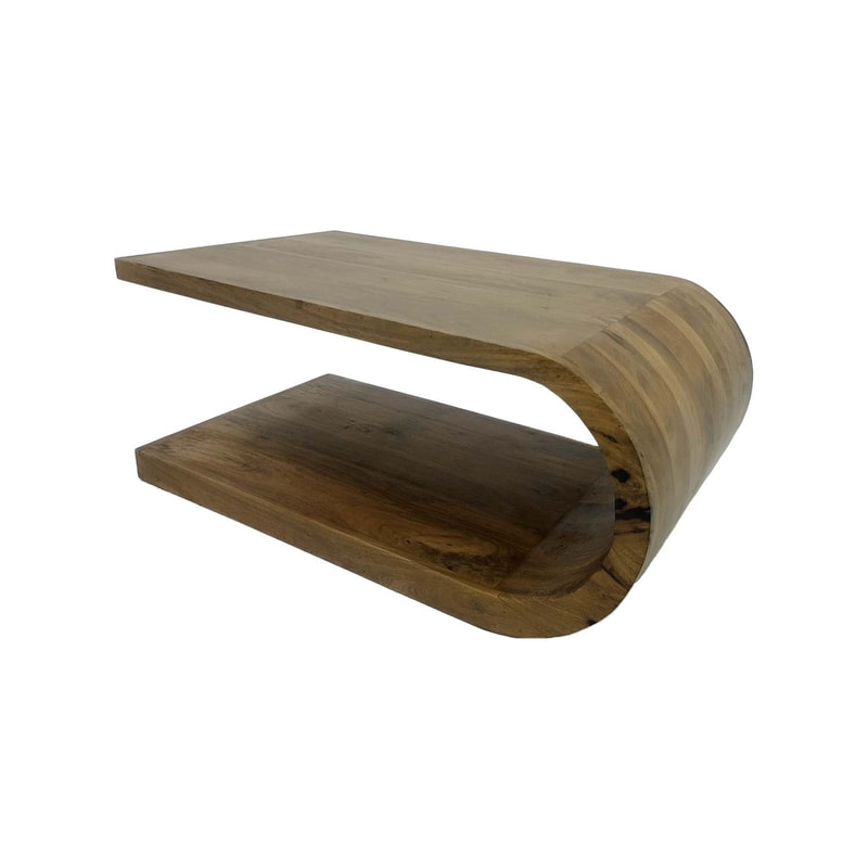 F-CT192-NW Lowell coffee table in natural wood finish  