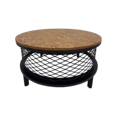Renan Coffee Table - Brown + Black  F-CT227-BB