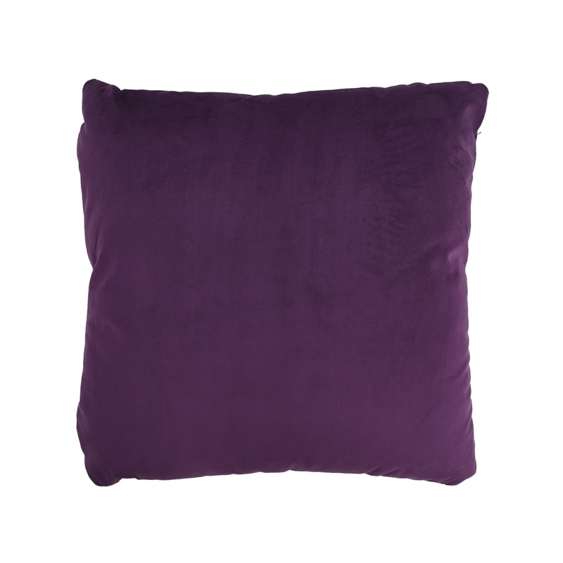 F-CU106-PR Carli cushion in purple suede